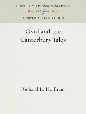cover image of Ovid and the Canterbury Tales